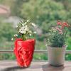 Skull Flowerpot Silicone Mold Keychain Resin Epoxy Craft Polymer Clay Craft