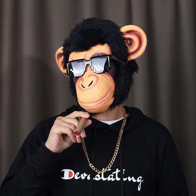 King Kong Gorilla Große Ohren Affenmaske Lustiges Tier Halloween Maskerade Party Umweltfreundliche Latex Vollgesichtsmaske