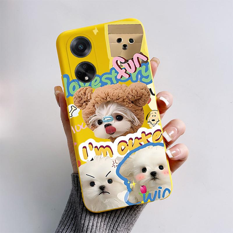 For OPPO A98 5G Case 2023 Cute Cat Cartoon Funny Dog Silicone Soft Back Cover For OPPO F23 CPH2527 OPPOA98 CPH2529 A1 5G Coque