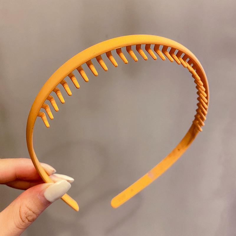 Korea Mode Lange Zahn Haarbänder Für Frauen Nicht Slip Haar Kämme Einfarbig Geometrische Lünette Femme Haar Zubehör Mädchen