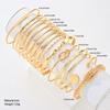 15pcs Punk Multilayer Bracelets Set For Women Elegant Delicate Twist Sparkling Adjustable Bangles Bracelets Jewelry Couples Gift