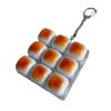 Bun Klawiatura Fidget Toy 38147 Klawisze Podświetlana LED Breloczek do Kluczy Przycisk Odstresowujący Kliker na Palec