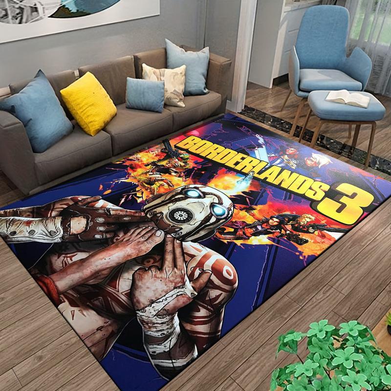 Borderlands-game Pattern Carpet Home Living Room Decoration Rug Bedroom Kitchen Bathroom Play Non-slip Floor Mat Hallway Balcony