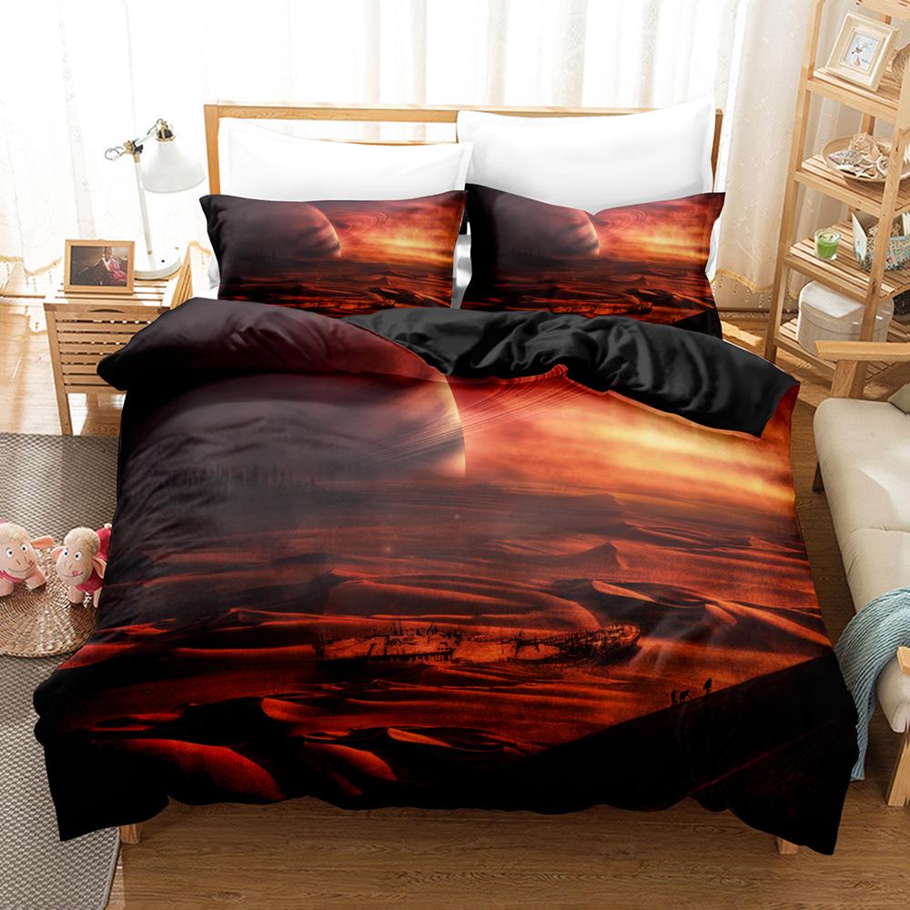 3D Planet Bedding Sets Duvet Cover Set With Pillowcase Twin Full Queen King Bedclothes Bed Linen