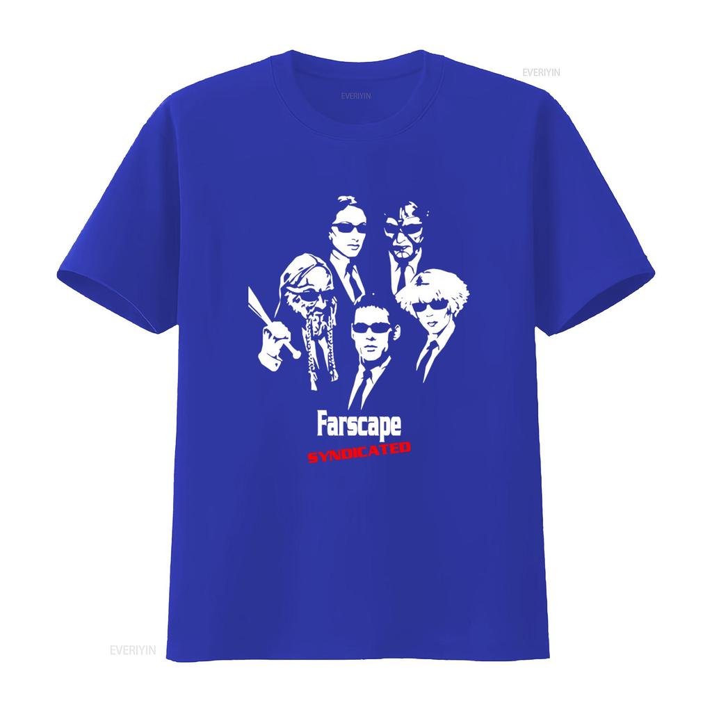 Farscape Syndicated Movie T Shirt 100 Cotton Black Reprint Digital TK0148 vintage Washed fashion Stylish streetwear graphic