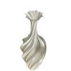Minimalist Nordic 3D-Printed Twisted Abstract Floral Vase