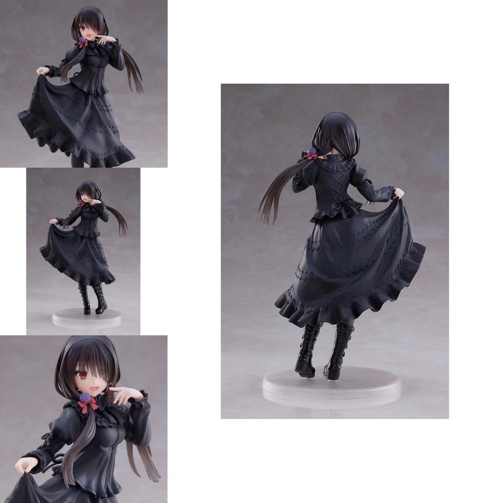 Beautiful Kurumi Tokisaki Pvc Statue In Elegant Dress Pose Perfect For Collecting