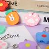 Colore Fiore Cartone Animato Coprichiave Cappuccio Silicone Accessori Chiave Carino Portachiavi Portachiavi Per Ragazza Donna Ciondolo Regalo