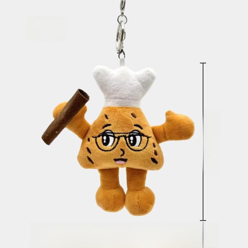 Short Plushies Cava Pile Plush Keychain Doll With Design For Gift And Collection