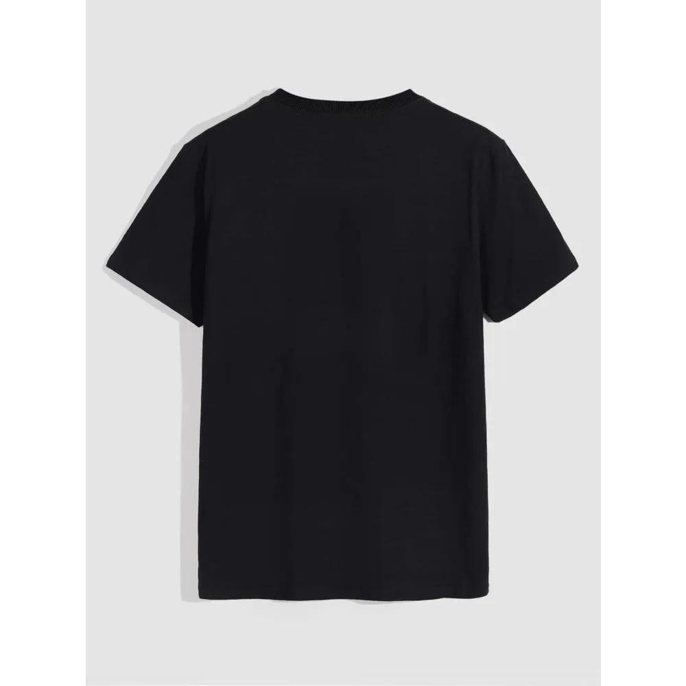 Skull Print Men's Comfy T-shirt, Graphic Tee Men's Summer Outdoor Clothes, Men's Clothing, Tops For Men