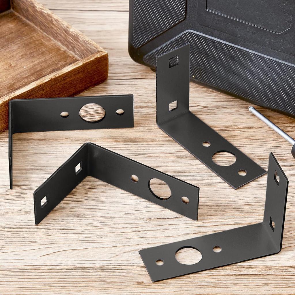 Dunzy 2 Pcs Galvanized Trailer Light Brackets Mounting L Shape Tail Light Bracket For Boat Utility Trailer Parts Accessories, 4.5 X 3 X 1.5 Inch