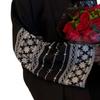 Abaya Brodée pour Femmes Musulmanes Robe Dubaï Cardigans Longs Décontractés Amples Kaftans Islamiques Robe Ouverte sur le Devant Longueur Maxi