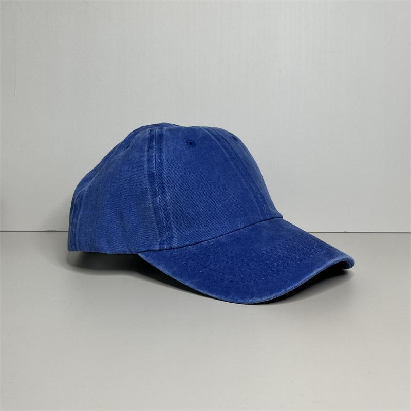 Breathable Solid Color Baseball Cap Women's New Empty Top Retro Sunshade Cap Men's Face Small Versatile Hat Women