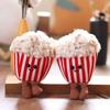 Plush Popcorn Cute Toy Keychain Stuffed Doll Kids Pendant Decoration Backpack