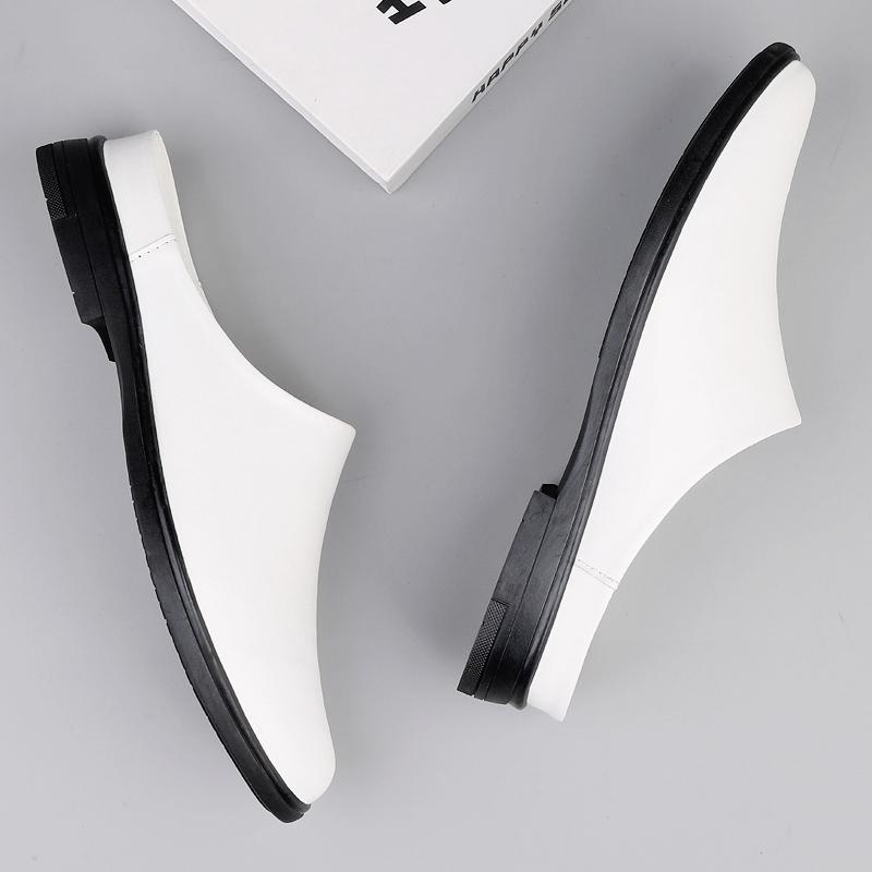 Fashion Soft Breathable Muller Shoes New Slip-On Half Shoes Driving Casual Shoes Men's Lazy Loafers Comfort Versatile Slippers Moccasins