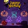 Halloween pendant suction cup lamp festival supplies ornaments pumpkin spider decoration party ghost festival led modeling lamp