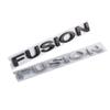 AAANX1 3D ABS Fusion Letters Car Body Rear Trunk Emblem Sticker For Ford Fusion Logo Focus MK2 MK4 Fiesta Ranger Mondeo Kuga ST Mustang