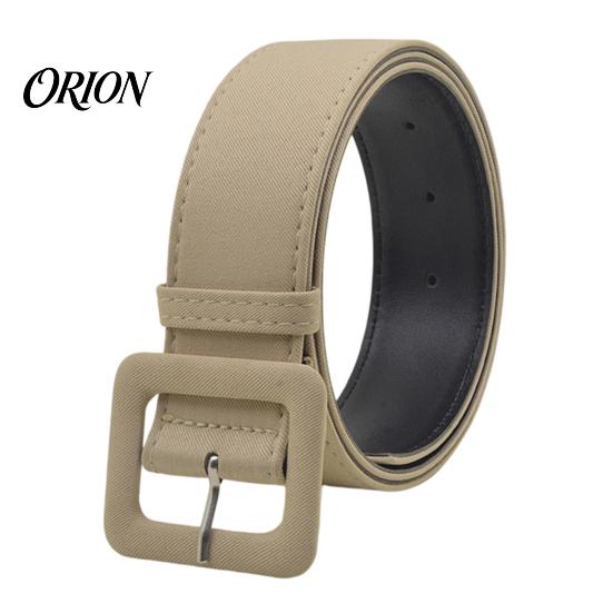 Waist Decor Fabric Covered Cincher with Square Buckle, Belt for Formal Coat Accessory Women, Adjustable Perforated Decorative Windbreakers Coats