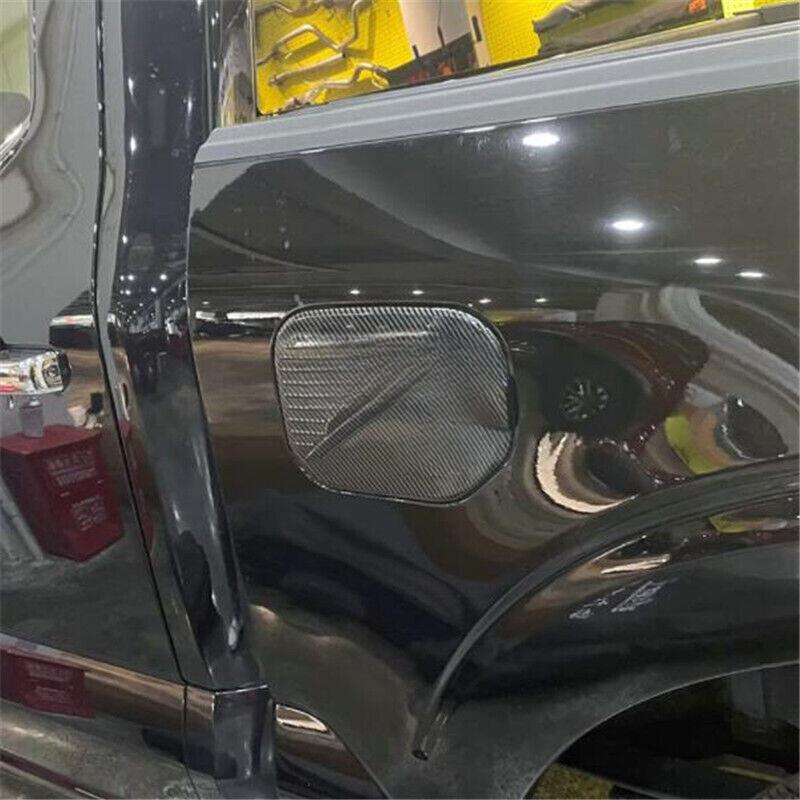 For Ford F-150 F150 2021 2022 2023 Carbon Fiber Oil Fuel Tank Gas Cap Cover Trim