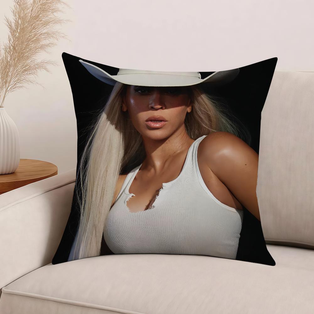 Singer Beyonce Cowboy Pillow Case Office Cushions Suitable For Sofa Car Bedroom Decorative Cushion Cover