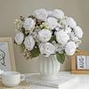 Artificial Flowers Silk Peony Home Room Table Wedding Wreath Bridal Bouquet Decora Valentine's Outdoor Garden Yard DIY Gifts Box