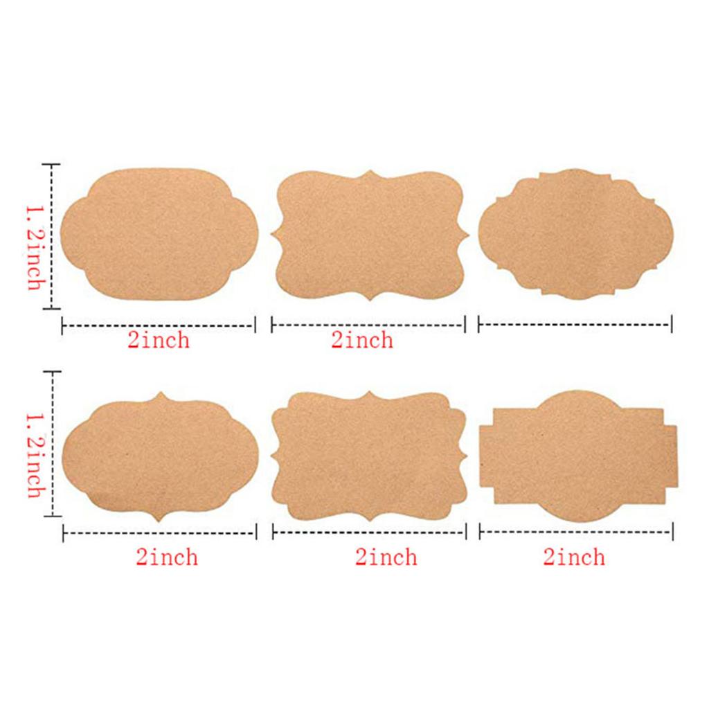 1.2x2inch Blank Kraft Paper 300PCS/Roll Decorative Label Stickers