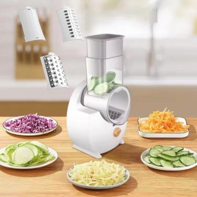 Automatic Cheese Grater Effort-saving Vegetable Chopper Electric Rotary Vegetable Shredder  Canteen