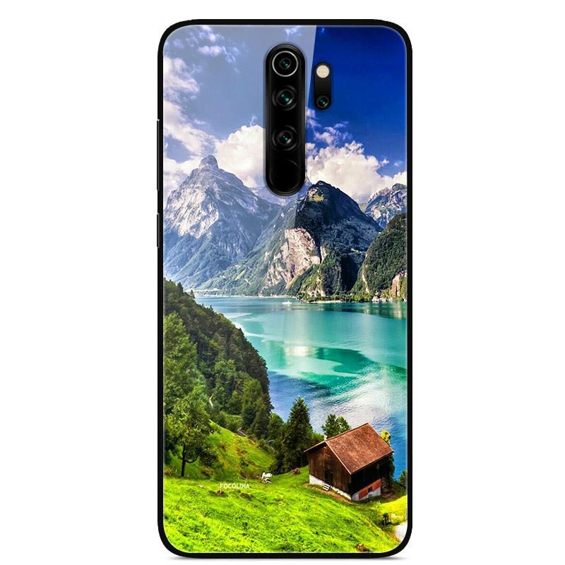 For Xiaomi Redmi Note 8 Pro Case Tempered Glass Fashion Lovely Phone Cases for Redmi Note 8 8T Note8 8Pro Back Cover Funda Coque