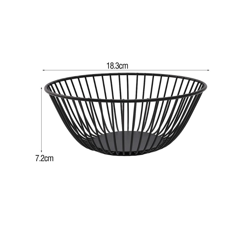 Multifunctional Metal Fruit Basket Large Capacity Iron Coffee Pod Container Durable Metal Wire Storage Bowl