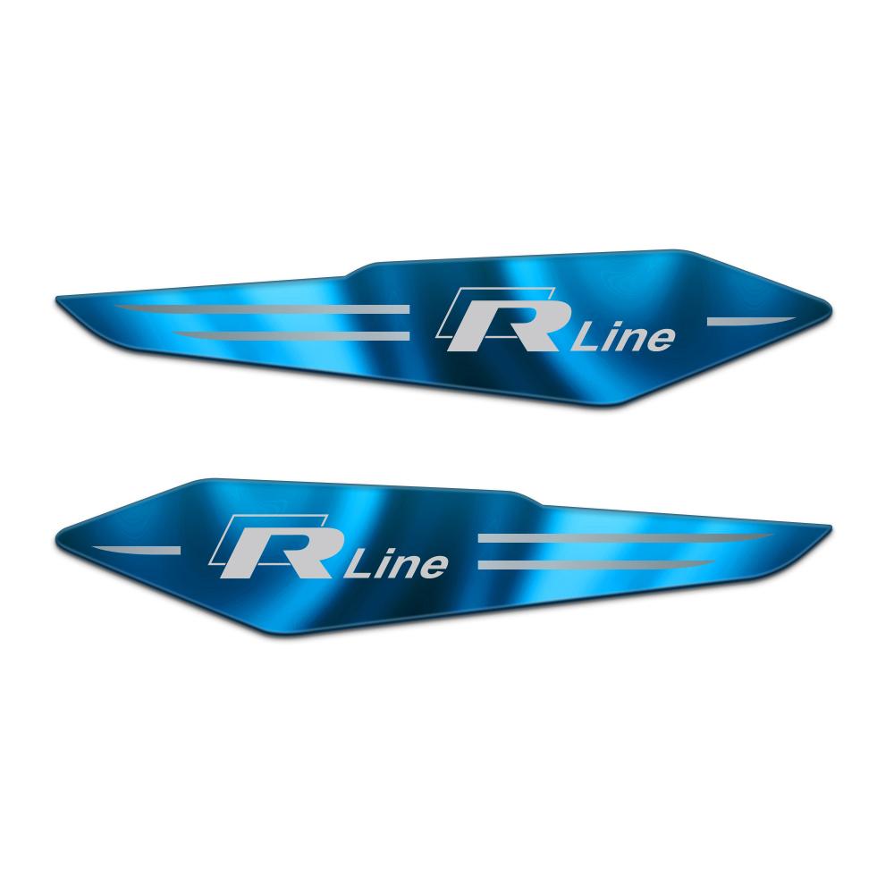 2pcs Reflective Car Body Side Fender Decoration Stickers Badge Car Sticker For VW Vol-kswagen Jetta Golf Beetle EOS GTI R32 MK4 NG5