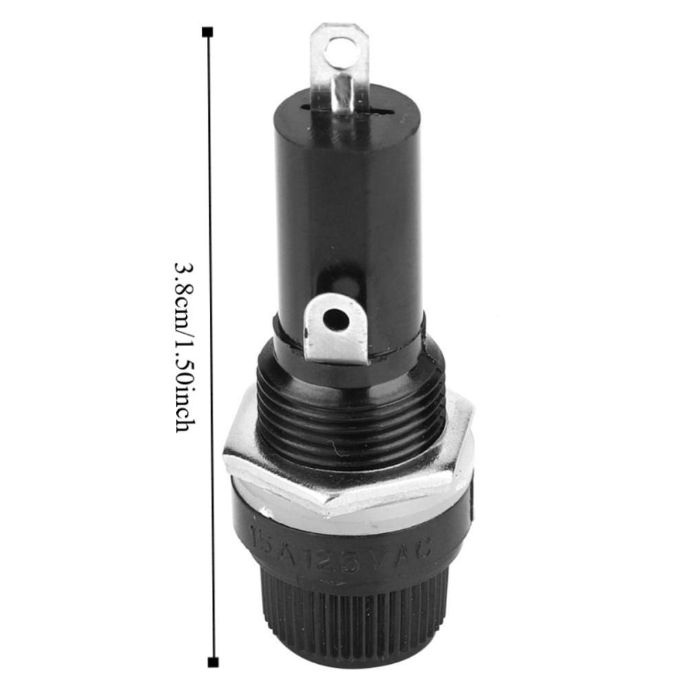 10PCS 10A Electrical Screw Holder 6*30 Flat Tube Type Fusehold  Car DIY Projects