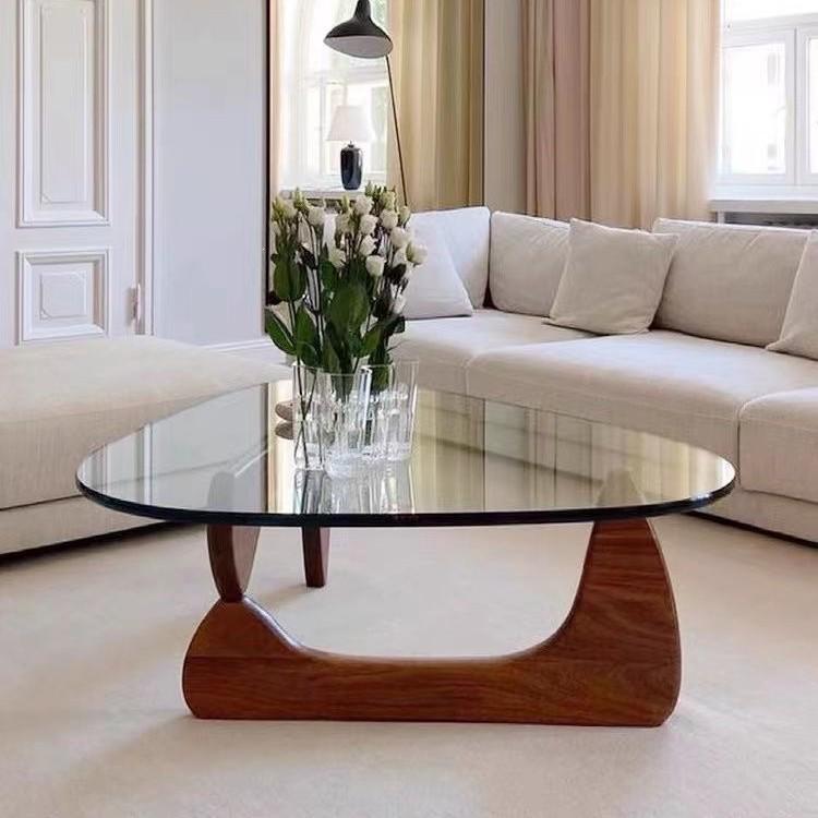 Modern Nordic Glass Coffee Table - Light Luxury Designer Tea Table for Small Living Rooms and Apartments