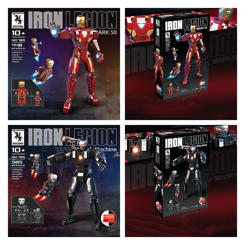Wysokiej jakości plastikowe klocki budowlane ABS dla chłopców Kompatybilne z modelem Lego Iron Man War Machine 400-800 sztuk