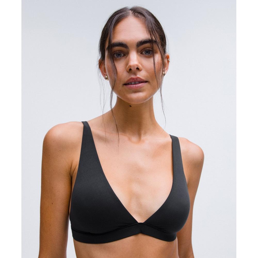 Lululemon WunDermost UltrA Soft Nulu TriAngle BrAlette  A D Cups blAck