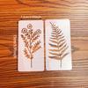 18pcs DIY Floral Painting Stencils, Reusable Plastic Templates for Wood, Fabric, Paper - Craft Supplies for Spray Painting