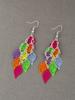 1 Pair Fashionable Retro Hollow Leaf Tassel Earrings For Women, Japanese And Korean Style