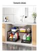Under-Sink Organizer: Tiered Pull-Out Basket for Kitchen & Bathroom Storage.