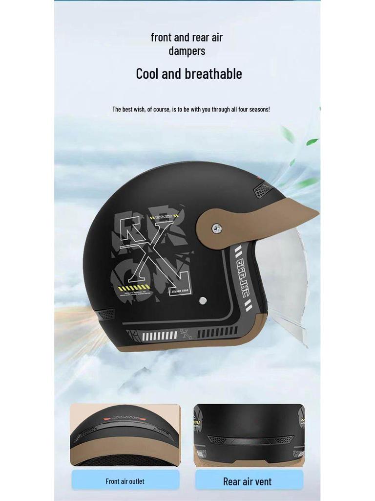 Unisex 3C Certified Electric Scooter Helmet with Hidden Visor – All-Season, Winter-Ready, Men’s and Women’s Safety Protection.