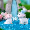 Cute Miniature Resin Deer Figurine For Desktop Decoration Adorable Blind Box Animal Ornament