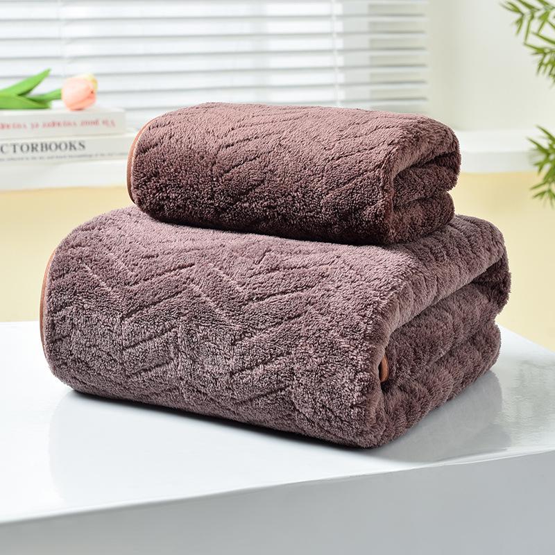 Temu Korallenfleece Weizenohr Handtuchset