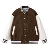 Bomber Jacket Men Women Flocking Hip Hop Loose Casual Patchwork Coat Unisex Embroidery High Street Varsity Baseball Outwear