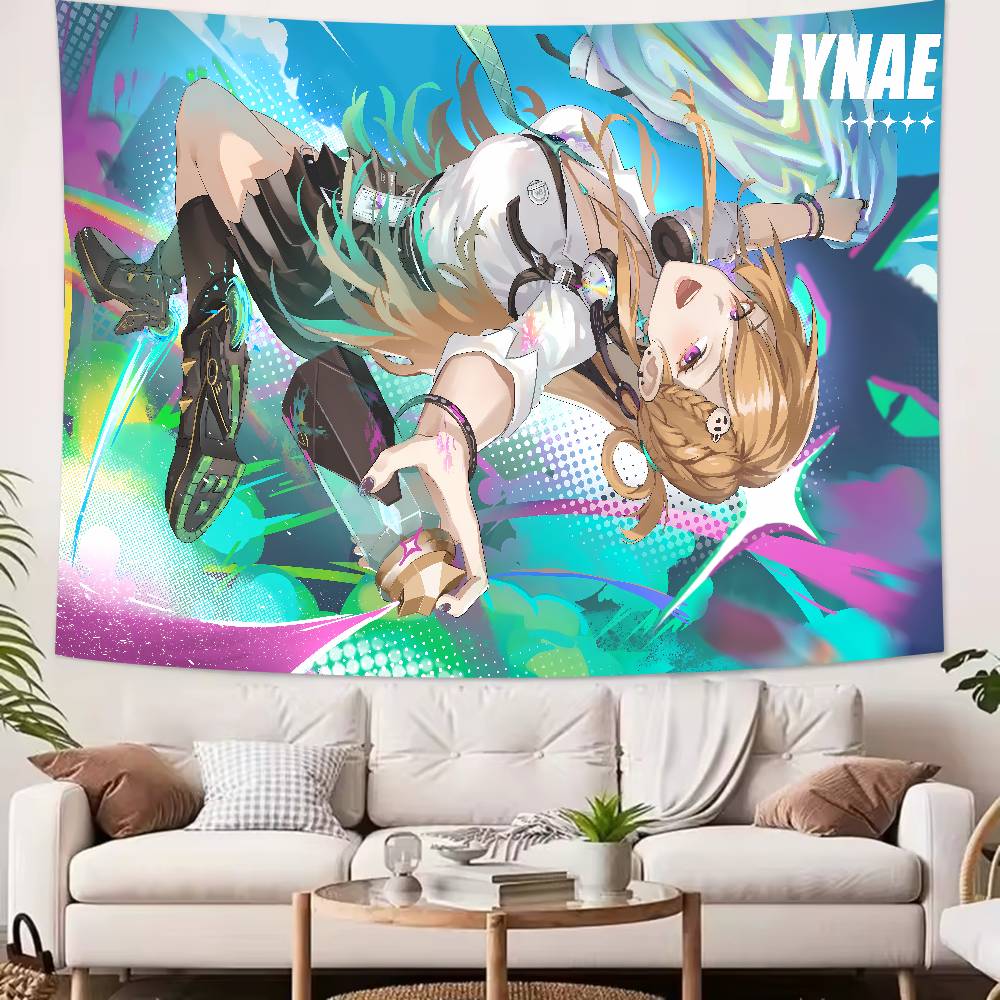 Large Fashion Pretty Hot Girl Lynae Tapestry Decoration Bedroom Dormitory Background Cloth Home Party Living Room Club Tapestry