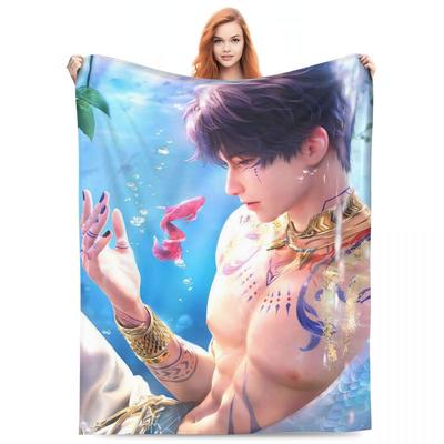 Warme weiche Decke Dekorativer Rafayel Liebe und Tiefraum Bettwäsche Überwürfe Flanell Tagesdecke für Wohnzimmer Bequemer Sofabezug