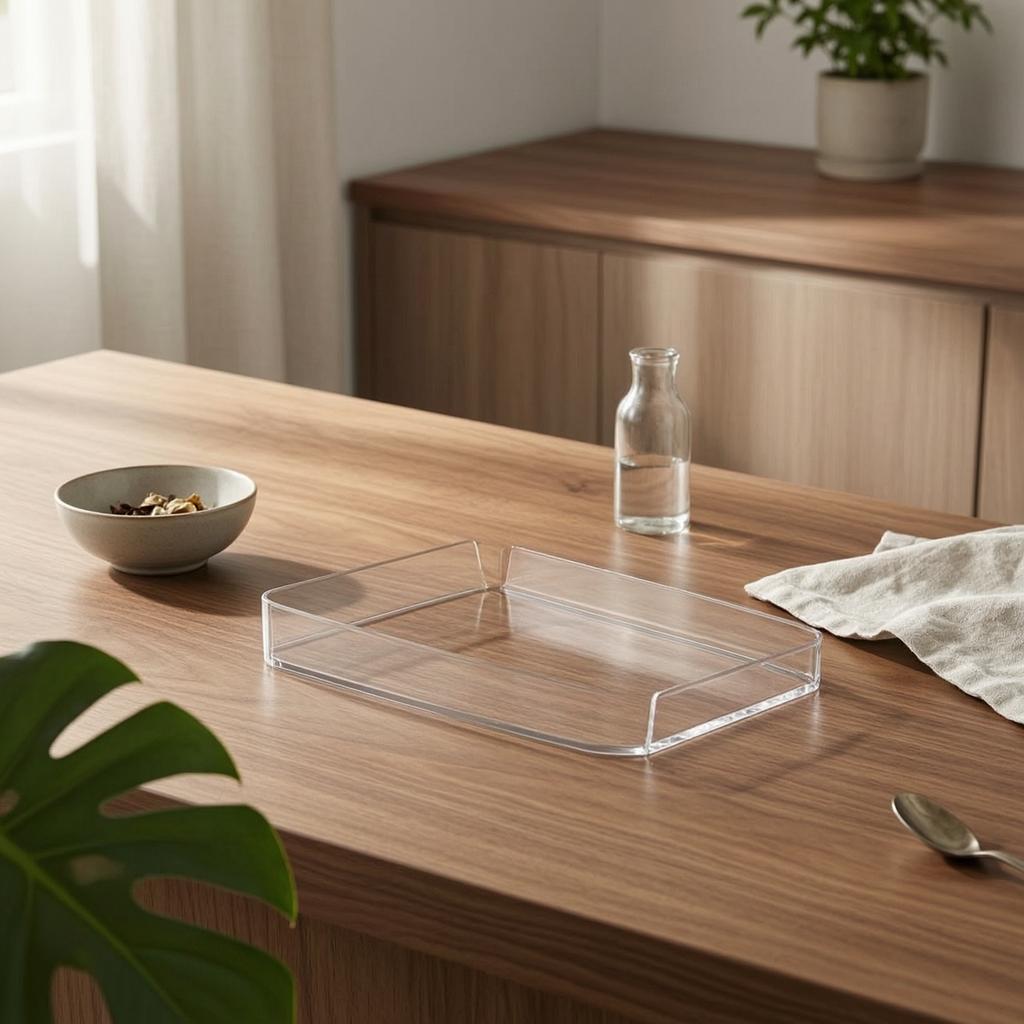Display Tray with Pedestal Transparent Pastry Display Tray Dessert Platter Modern Cupcake Riser Stable for Bakers