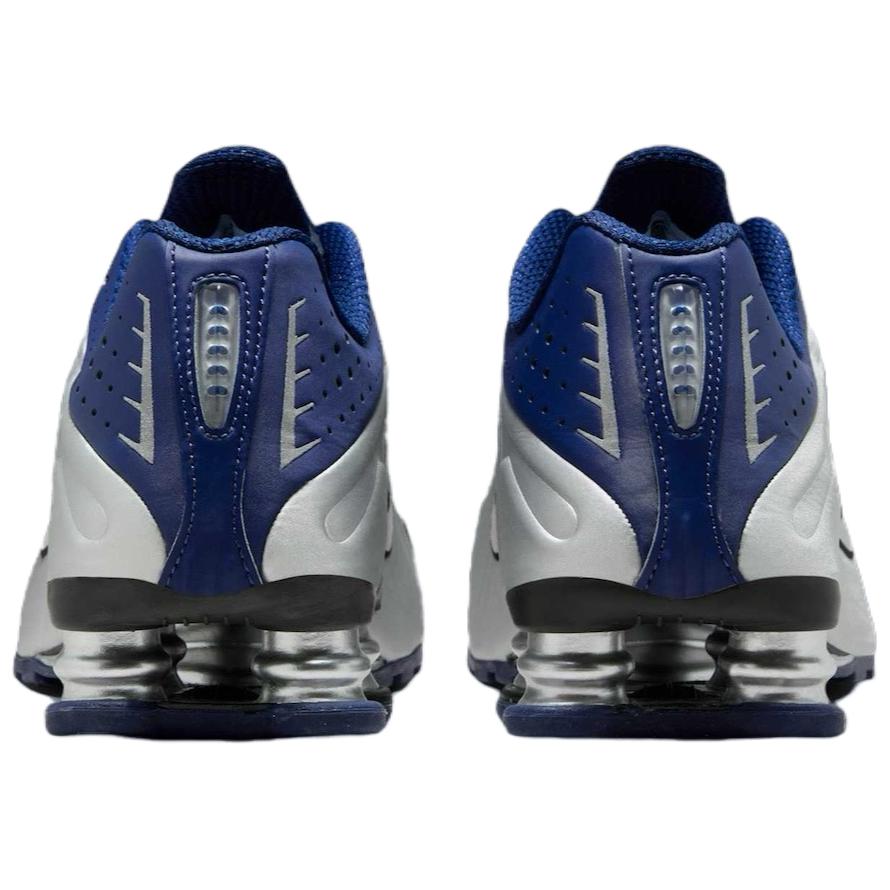 Nike  Shox R4 Blue Void Women Sneakers Metallic-Silver Black AR3565-400
