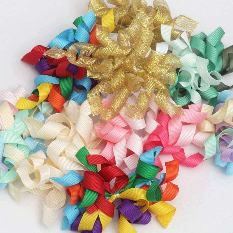 8pcs Self-adhesive Bow Roll Flower Gift Box Packaging Ribbon Holiday Decoration