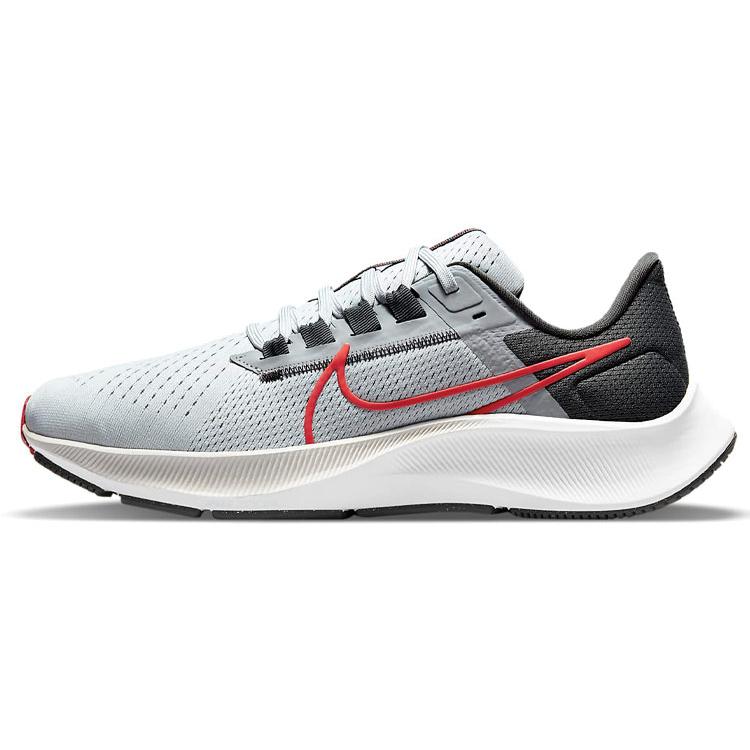 New Nike Air Zoom Pegasus 38 Wolf Grey Chile Red CW7356-004