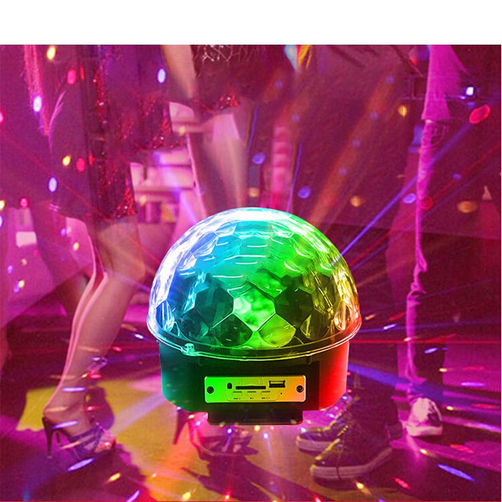 LED Remote Control U Disk Crystal Magic Ball Stage Light