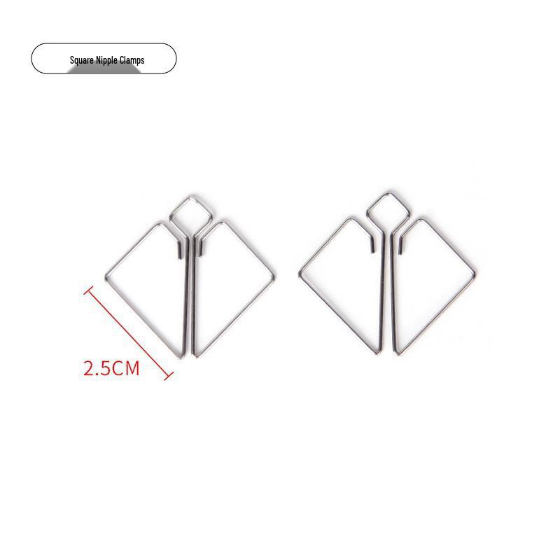 Women's Wearable Erotic Double Peaks SM Nipple and Vaginal Clamps