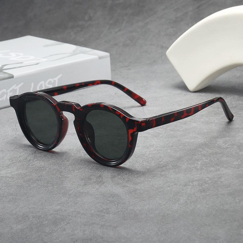 Round Small-Frame Premium Unisex Sunglasses Fashionable Uv Protection Shades
